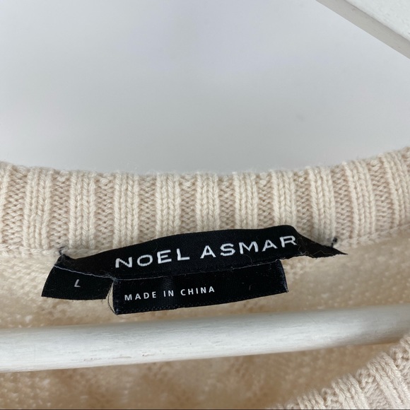 Noel Asmar merino cashmere blend cream sweater - Picture 7 of 8